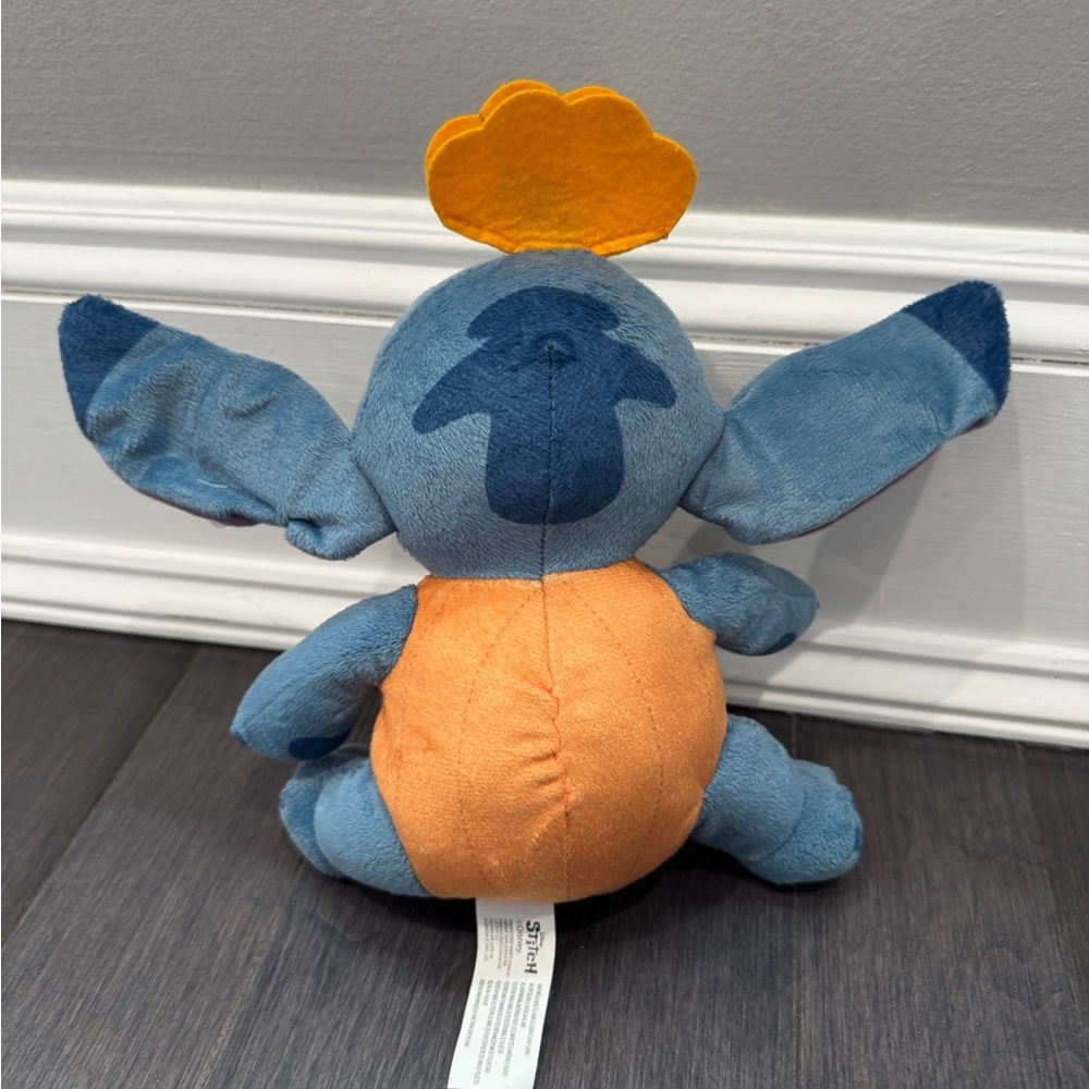 Disney Lilo & Stitch Blue Orange Pumpkin Stitch Plush Halloween Stuffed Animal - Picture 5 of 7